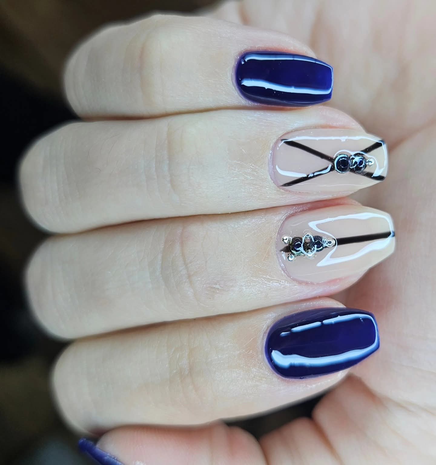 Uña Full Strass/Dije/Argolla